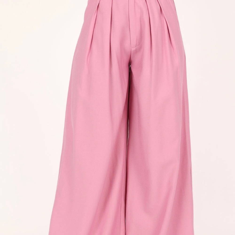 Petal & Pup Pink Wide-Leg Trousers